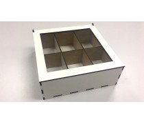 Дерев'яна коробка 18х18х6 см