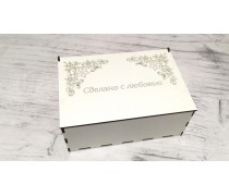 Коробка для десертів, біле ДВП