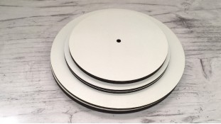 Підставки з отвором 12мм, Посилене біле ДВП