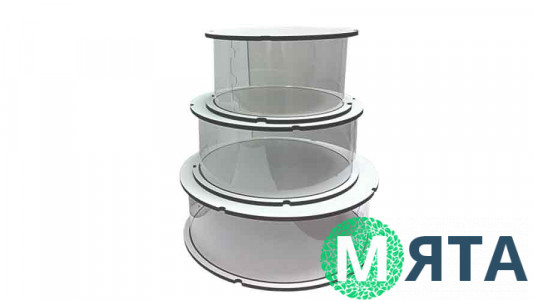 Коробка-тубус, висота 10 см