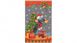 Пакети Новорічні №30, 20х35 см