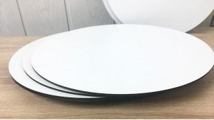 Підставки круглі, ДВП з білим покриттям.