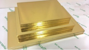 Підноси прямокутні, золото/золото