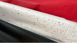 Папір тиш'ю з блискітками, 1 лист 