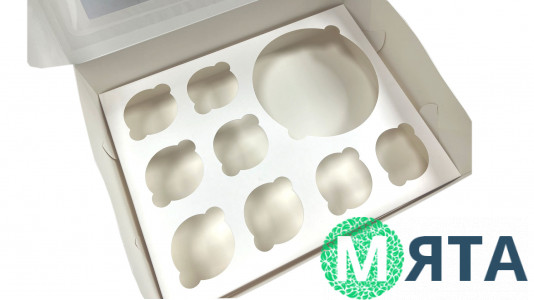 Вкладка в коробку, Бенто+8 капкейків