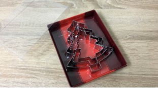 Металеві вирубки Ялинки, 3 штуки