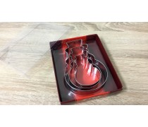 Металеві вирубки Сніговики, 3 штуки