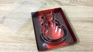 Металеві вирубки Сніговики, 3 штуки