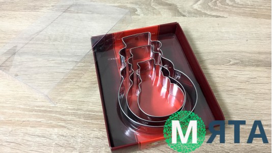 Металеві вирубки Сніговики, 3 штуки