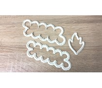 Вирубка Трояндочки рифлені (півон), 3 шт