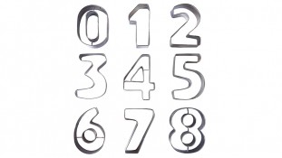 Вирубки Цифри, метал