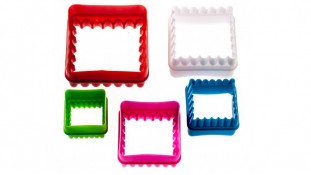 Вирубки Квадрат рифлений. 5 штук