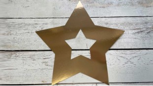 Трафарет для торта Зірка, Картон