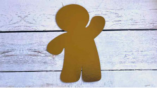 Трафарет для торта Прянична Людина, Картон