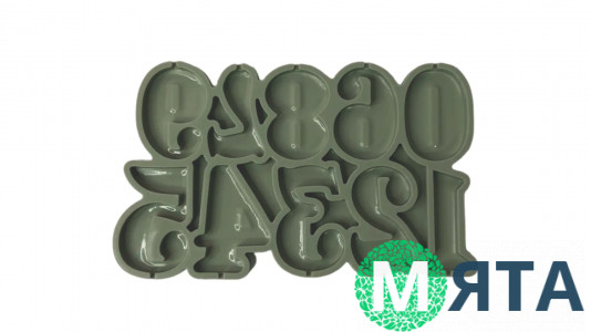 Силіконова форма для льодяників Цифри №2