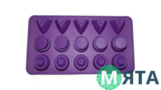 Силіконова форма асорті для цукерок мале. 15 цукерок