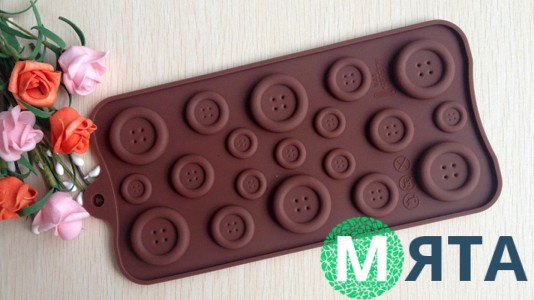 Силіконова форма гудзики