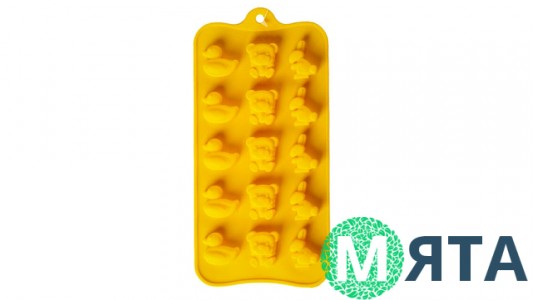 Силіконова форма для цукерок Качки, Ведмедики, Зайці