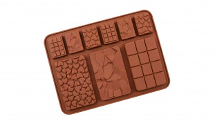 Силіконова форма Шоколадки №1, 9 шт