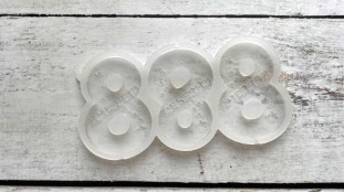 Силіконовий молд для льодяників 8 Березня