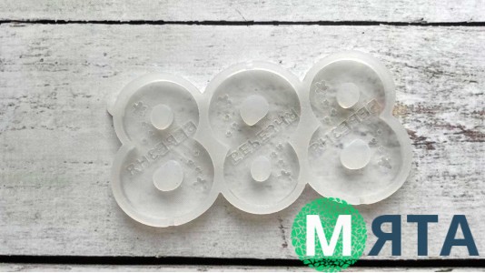 Силіконовий молд для льодяників 8 Березня