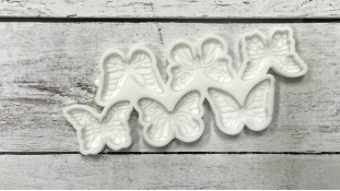 Силіконовий молд для льодяників Метелики, 6 шт