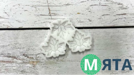 Силіконовий молд для льодяників Кленові листочки