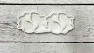 Силіконовий молд для льодяників Кролики