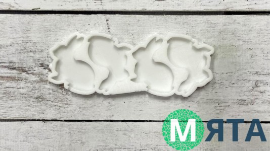 Силіконовий молд для льодяників Кролики