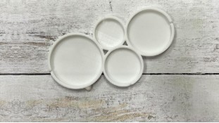 Силіконовий молд для льодяників Круги, 4 шт