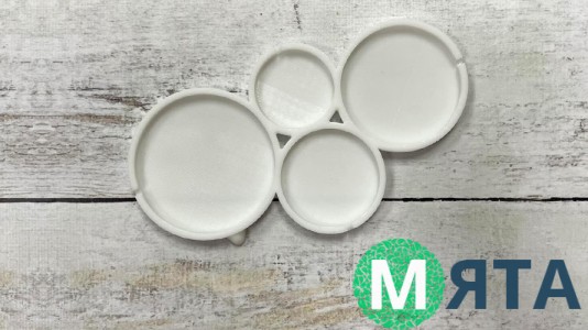 Силіконовий молд для льодяників Круги, 4 шт