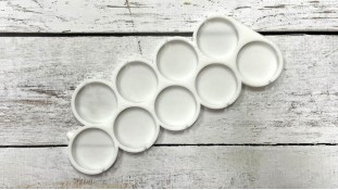 Силіконовий молд для льодяників Круги, 9 шт