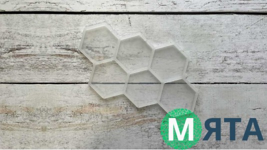 Силіконовий молд для льодяників Шестигранники