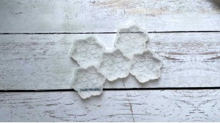 Силіконовий молд для льодяників Сніжинки №1