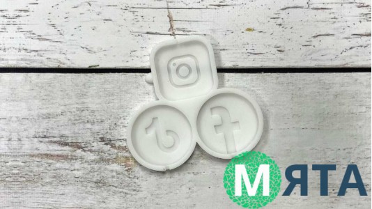 Силіконовий молд для льодяників Соцмережі №2