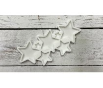 Силіконовий молд для льодяників Зірки, 7 шт