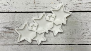 Силіконовий молд для льодяників Зірки, 7 шт