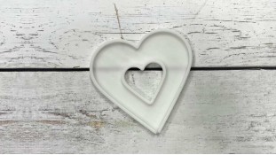 Силіконовий молд Серце 12 см