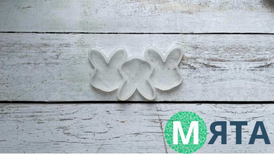 Силіконовий молд Зайчики №2