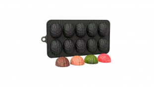 Силіконова форма Горіхи, 10 шт