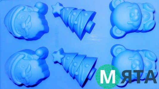 Силіконова форма Асорти Новорічне Велике