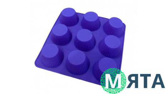 Силіконова форма 9 Кексів