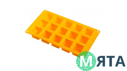 Силіконова форма Куб маленький, 15 шт