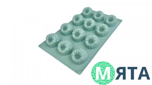 Силіконова форма Малина 3D, 12 шт