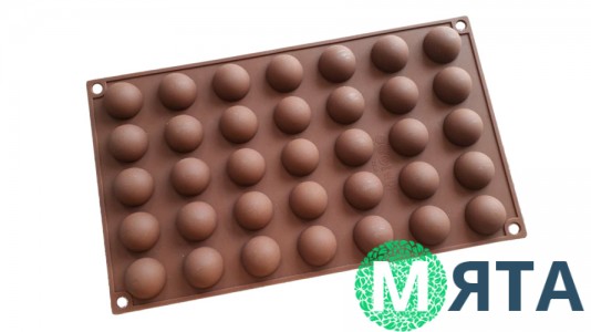 Силіконова форма Напівсфери маленькі, 35 шт