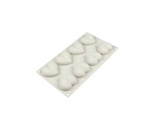 Силіконова форма Серця об'ємні, 8 шт