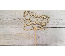 Топпер "Happy Birthday" 2, дерево