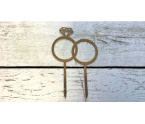 Топпер Обручки, картон