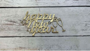 Топпер "Happy New Year" №1, картон