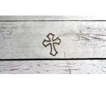 Топпер Хрестик №1 Контур, картон